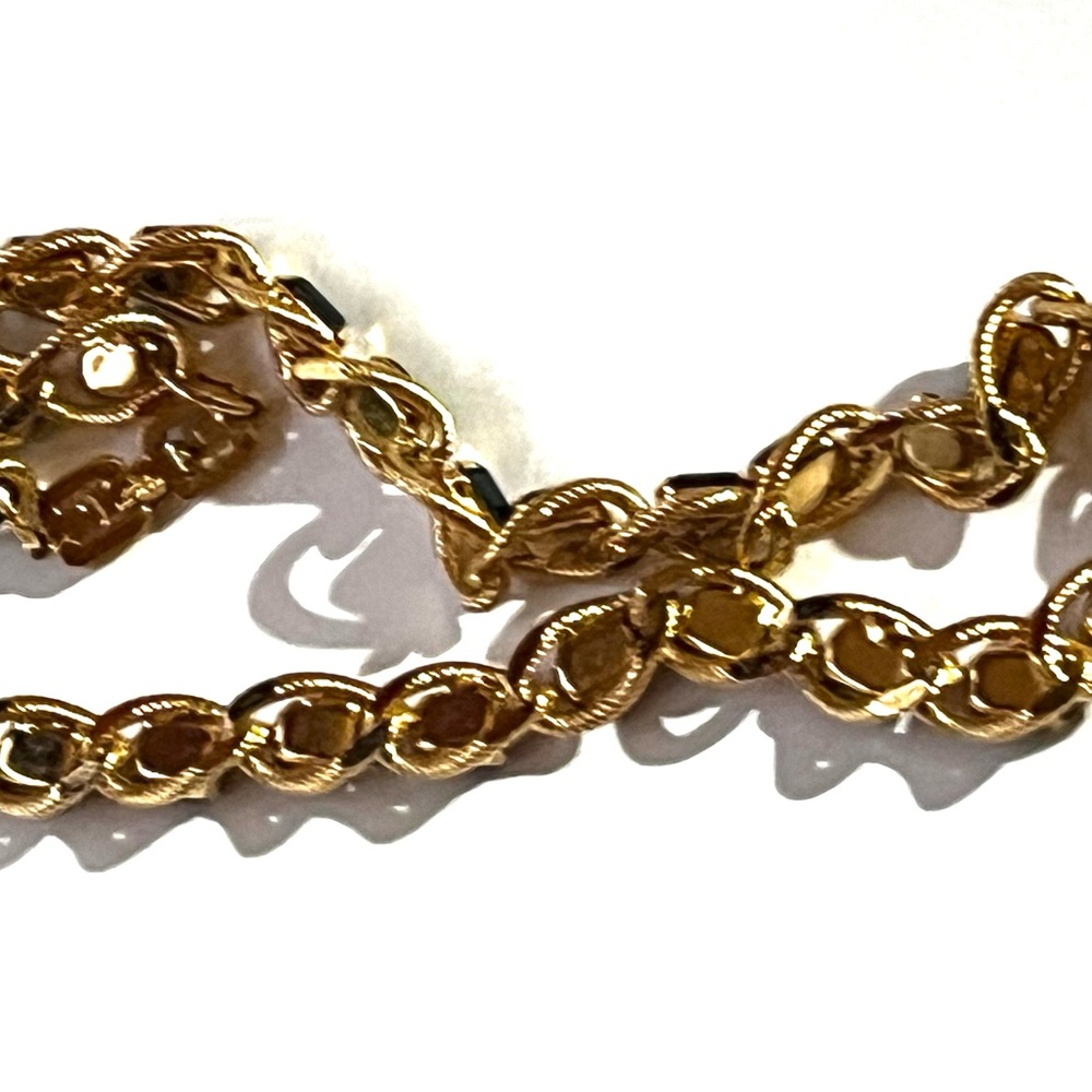Givenchy Vintage Sapphire Crystal Rope Chain Link Necklace - Picture 11 of 15